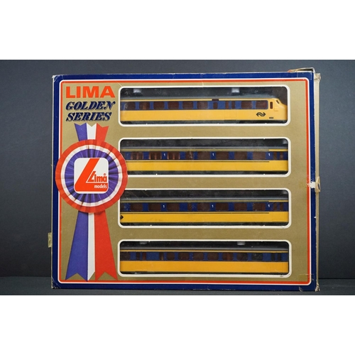 12 - Boxed Lima OO gauge Golden Series 4 car set plus a boxed Hornby OO gauge R763 Ex-Caledonian LMS 4-2-... 