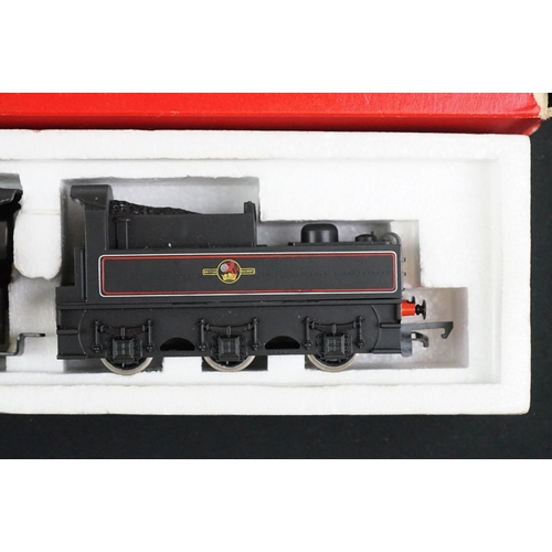 15 - Five boxed Hornby OO gauge locomotives to include R763 Ex Caledonian LMS 4-2-2 No 1400, R252 LNER Lo... 