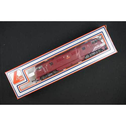 16 - Four boxed Lima OO gauge locomotives to include 205128MWG Rapid, 205127MWG Dragon, 205132A2 Rail Car... 