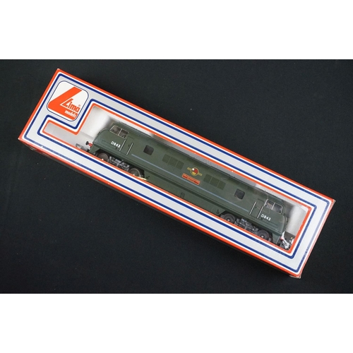 16 - Four boxed Lima OO gauge locomotives to include 205128MWG Rapid, 205127MWG Dragon, 205132A2 Rail Car... 