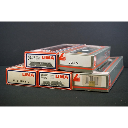 17 - Five boxed Lima OO gauge locomotives to include 205144 MWG Express Parcels, 205120 MWG 2-6-0 loco in... 