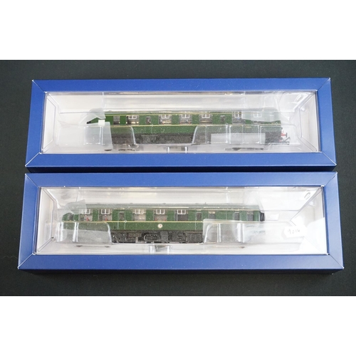 22 - Boxed Bachmann OO gauge 31326A Class 105 Two Car DMU BR Green with speed whiskers