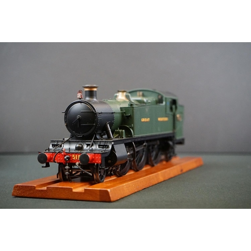 25 - Boxed Heljan O gauge 2-6-2 5184 GWR Prairie Tank locomotive, amended box sticker, vg