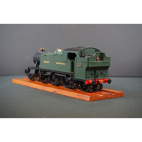 25 - Boxed Heljan O gauge 2-6-2 5184 GWR Prairie Tank locomotive, amended box sticker, vg