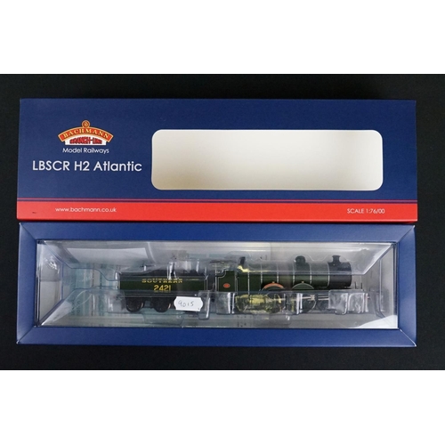 32 - Boxed Bachmann OO gauge 31920 H2 Class 2421 South Foreland Southern Lined Maunsell green locomotive ... 