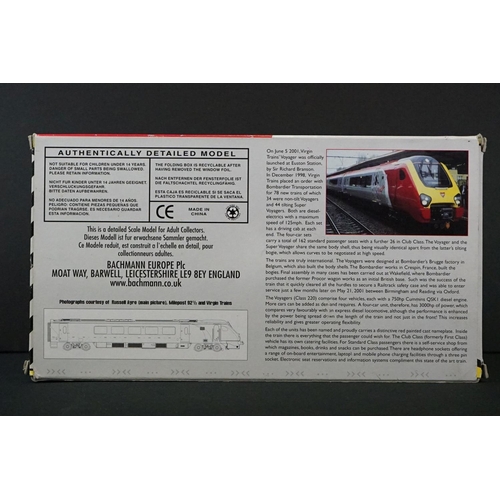 34 - Boxed Bachmann OO gauge 32600 Class 220 Virgin Voyager (Non Tilt) 4 Car DMU Maiden Voyager