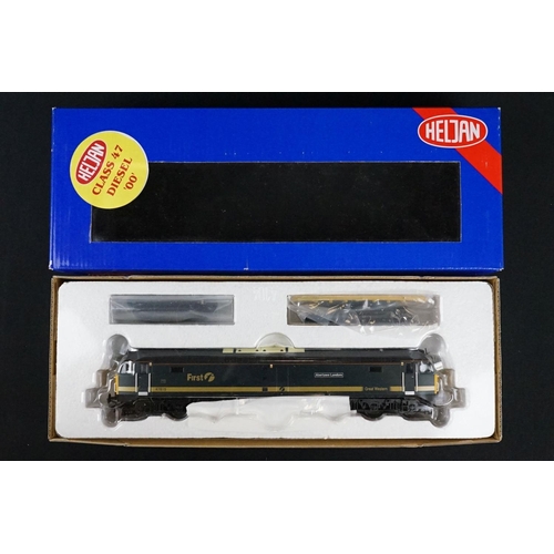 35 - Three boxed Heljan OO gauge locomotives to include 4670 FGW 47815, 89001 Class 128 DPU W55993 in gre... 