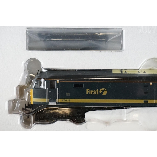 35 - Three boxed Heljan OO gauge locomotives to include 4670 FGW 47815, 89001 Class 128 DPU W55993 in gre... 