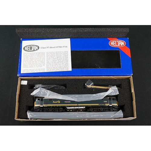 38 - Two boxed Heljan OO gauge locomotives to include 5705 57605 FGW and 3501 Class 35 D7039 plus a boxed... 