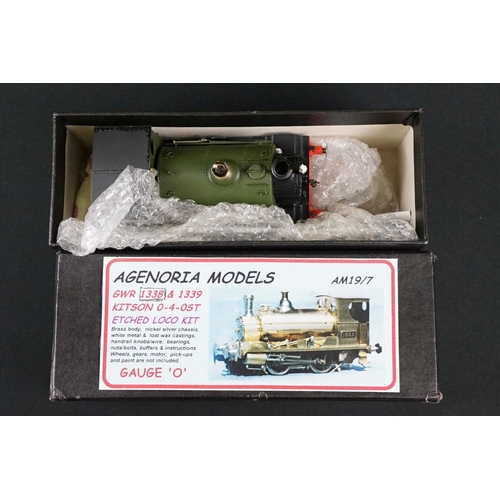 39 - Two boxed & kit built Agenoria Models O gauge brass locomotives to include AM13/7 Hudswell Clarke/Ro... 