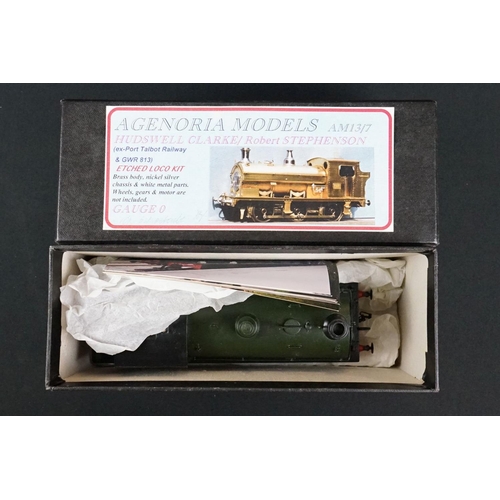 39 - Two boxed & kit built Agenoria Models O gauge brass locomotives to include AM13/7 Hudswell Clarke/Ro... 