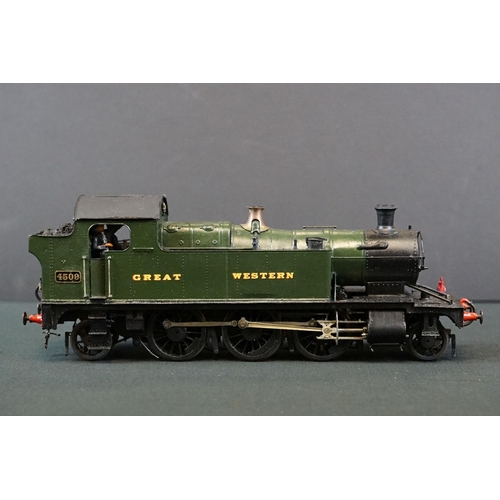 40 - Etched kit built O gauge 4509 GWR 2-6-2 Locomotive contained within wooden box, gd overall condition... 