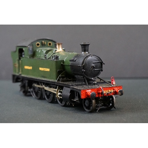 40 - Etched kit built O gauge 4509 GWR 2-6-2 Locomotive contained within wooden box, gd overall condition... 