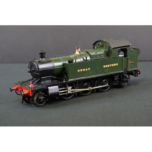 40 - Etched kit built O gauge 4509 GWR 2-6-2 Locomotive contained within wooden box, gd overall condition... 