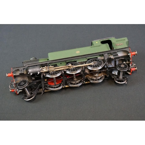 44 - Kit built O gauge cast metal 4555 2-6-2 GWR locomotive contained within an unrelated box