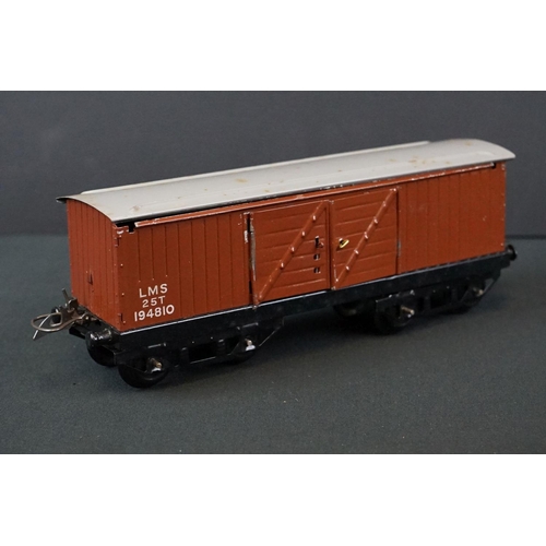 45 - Two boxed Hornby O gauge items of rolling stock to include No 2 Goods Van and No 2 Corridor Coach, g... 