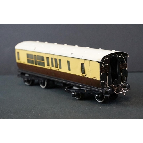 45 - Two boxed Hornby O gauge items of rolling stock to include No 2 Goods Van and No 2 Corridor Coach, g... 