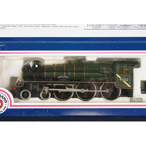 47 - Four boxed Bachmann OO gauge locomotives to include 31404 Lord Nelson 855 Robert Blake Maunsell Sout... 