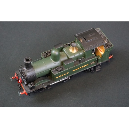 50 - Three kit built cast metal O gauge GWR 0-6-0 locomotives to include 1308 Lady Margaret, 530 & 831