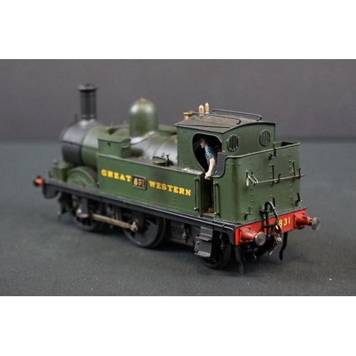 50 - Three kit built cast metal O gauge GWR 0-6-0 locomotives to include 1308 Lady Margaret, 530 & 831