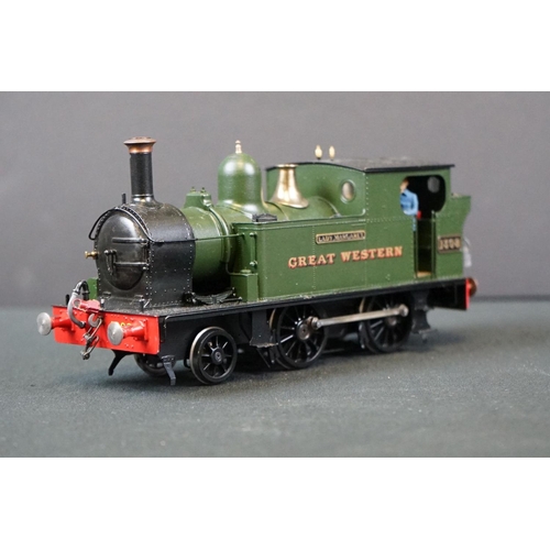 50 - Three kit built cast metal O gauge GWR 0-6-0 locomotives to include 1308 Lady Margaret, 530 & 831