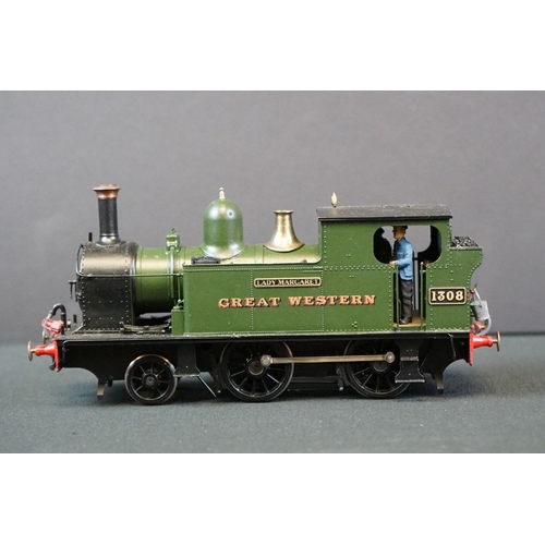 50 - Three kit built cast metal O gauge GWR 0-6-0 locomotives to include 1308 Lady Margaret, 530 & 831