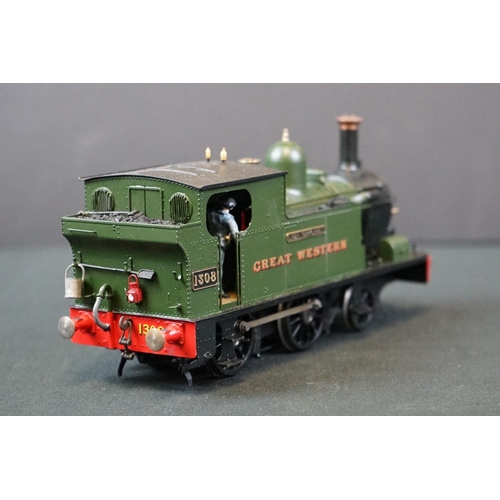 50 - Three kit built cast metal O gauge GWR 0-6-0 locomotives to include 1308 Lady Margaret, 530 & 831