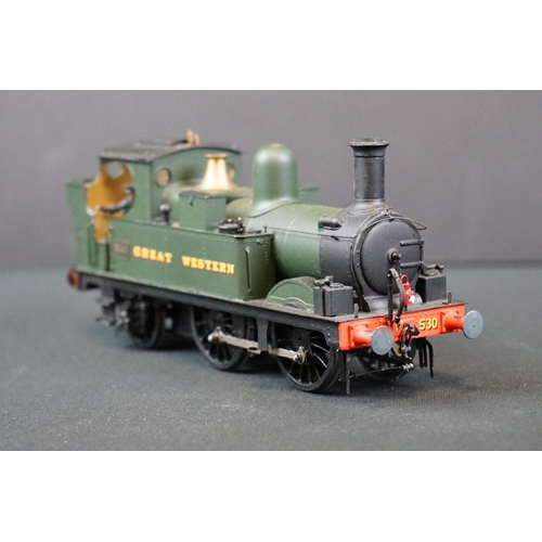 50 - Three kit built cast metal O gauge GWR 0-6-0 locomotives to include 1308 Lady Margaret, 530 & 831