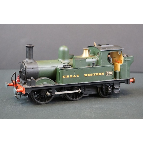 50 - Three kit built cast metal O gauge GWR 0-6-0 locomotives to include 1308 Lady Margaret, 530 & 831