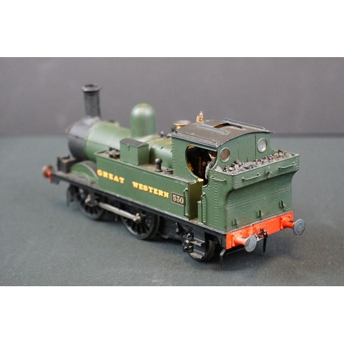 50 - Three kit built cast metal O gauge GWR 0-6-0 locomotives to include 1308 Lady Margaret, 530 & 831