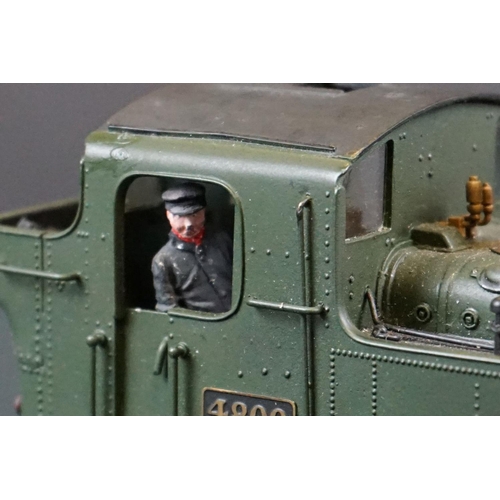 51 - Kit built cast metal O gauge GWR 4800 0-6-0 locomotive contained within a Vulcan box