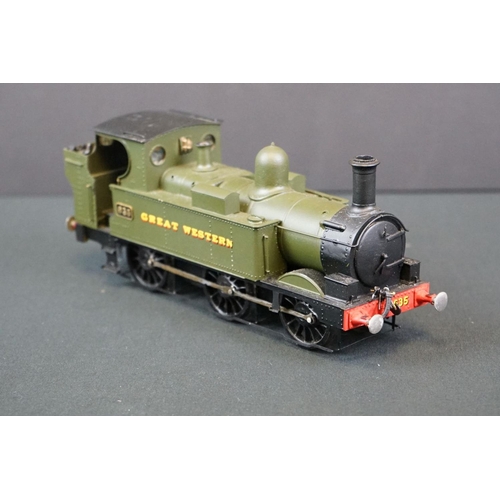 52 - Two kit built cast metal O gauge GWR 0-6-0 locomotives to include 635 & 1362