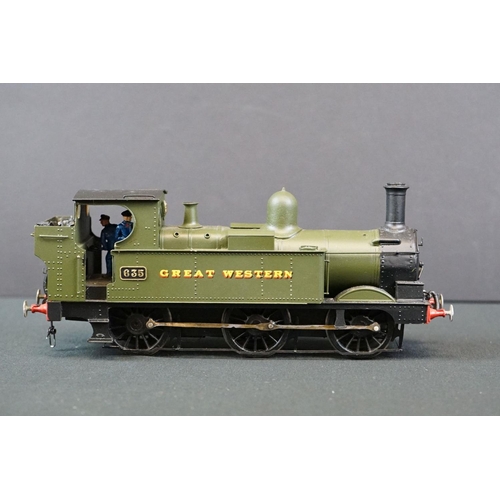 52 - Two kit built cast metal O gauge GWR 0-6-0 locomotives to include 635 & 1362