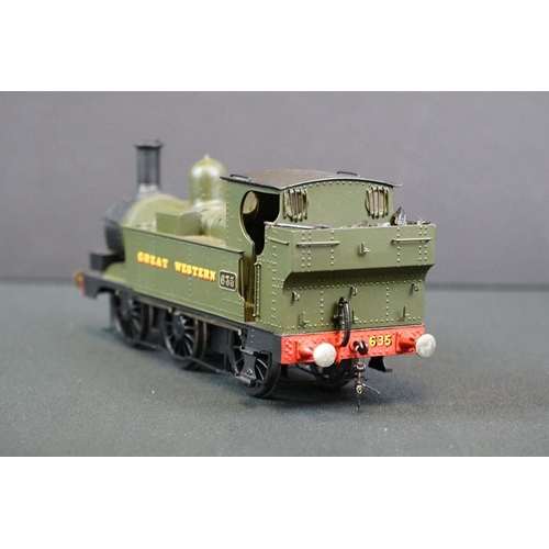 52 - Two kit built cast metal O gauge GWR 0-6-0 locomotives to include 635 & 1362