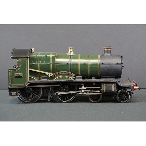 53 - Kit built O gauge metal/brass County of Oxford 4-4-0 locomotive