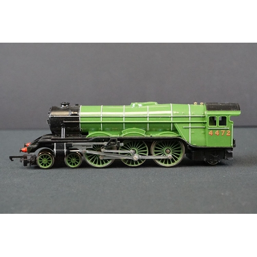 56 - Four OO gauge locomotives to include Hornby Dublo Cardiff Castle, Airfix Caerphilly Castle, Trian R7... 