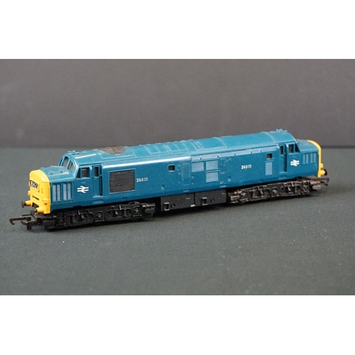 56 - Four OO gauge locomotives to include Hornby Dublo Cardiff Castle, Airfix Caerphilly Castle, Trian R7... 