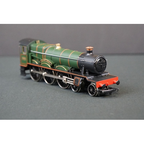 57 - Boxed Hornby OO gauge Hagley Hall GWR locomotive, box missing flaps to one end