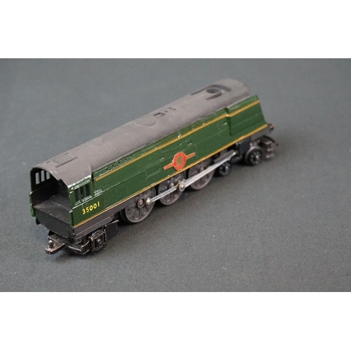 58 - Three OO gauge locomotives to include Wrenn Lyme Regis 4-6-2, Triang Channel Packet 4-6-2 and Triang... 