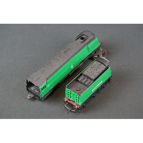 58 - Three OO gauge locomotives to include Wrenn Lyme Regis 4-6-2, Triang Channel Packet 4-6-2 and Triang... 