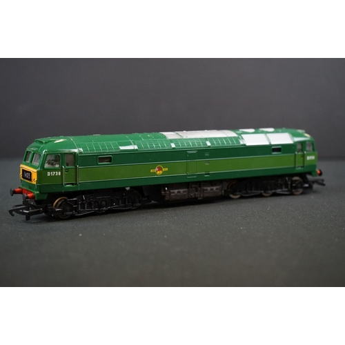 8 - Five boxed Hornby OO gauge locomotives to include R157 BR Diesel Power Car, R357 BR Loco A1A Diesel,... 