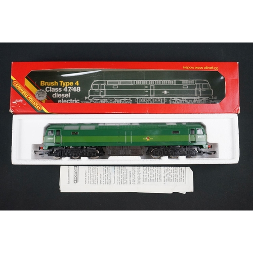 8 - Five boxed Hornby OO gauge locomotives to include R157 BR Diesel Power Car, R357 BR Loco A1A Diesel,... 