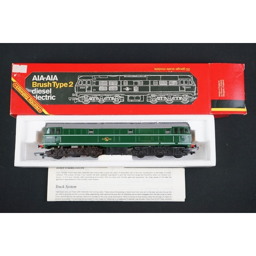 8 - Five boxed Hornby OO gauge locomotives to include R157 BR Diesel Power Car, R357 BR Loco A1A Diesel,... 