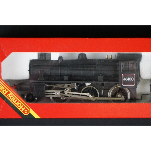 82 - Four boxed OO gauge locomotives to include 3 x Hornby (R751 BR Loco Co Co Diesel, R857 BR Loco Ivatt... 