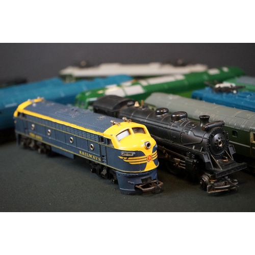 91 - 12 OO gauge locomotives to include Hornby Albert Hall, Triang R351 Electra, Triang Electra etc