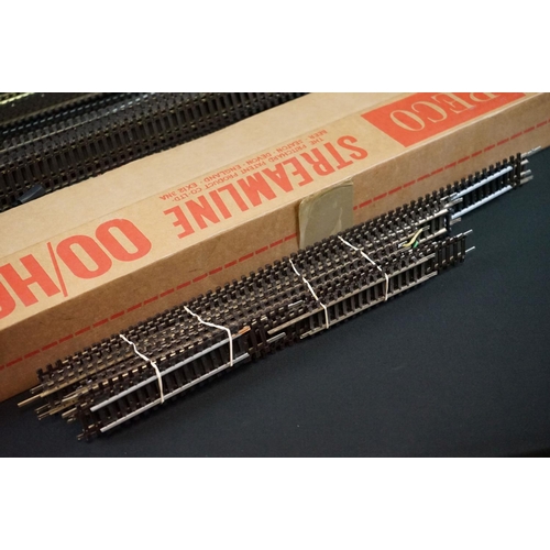 108 - Quantity of OO gauge track, all various straights include Peco Streamline