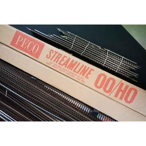 108 - Quantity of OO gauge track, all various straights include Peco Streamline