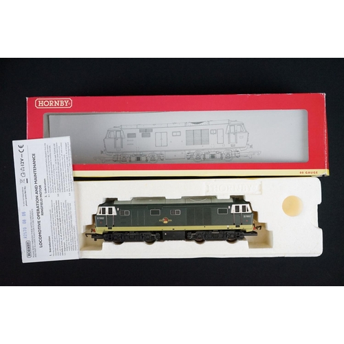 111 - Five boxed Hornby OO gauge locomotives to include R2570 BR Bo Bo Diesel Hydraulic Class 35 D7092, R3... 