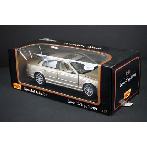 1115 - Six Boxed Maisto 1:18 scale diecast models to include 31892 Chevrolet Chevelle SS454, 31100 Custom S... 