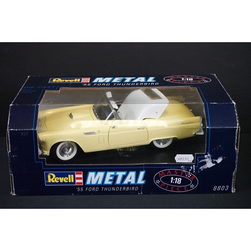 1116 - Three boxed Revell 'Masterpiece' 1:18 scale diecast models to include 8803 '55 Ford Thunderbird, 883... 